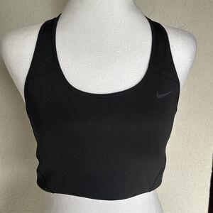 Nike Black Dri Fit Racer Back Sports Bra Size Large